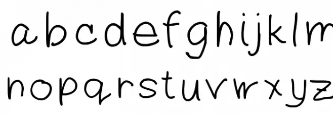 mommy خط أحرف صغيرة