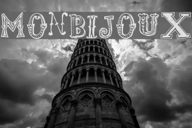 monbijoux Font examples