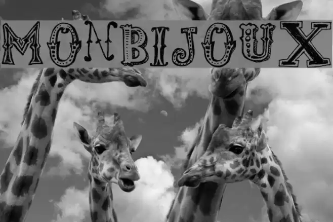 monbijoux Font examples