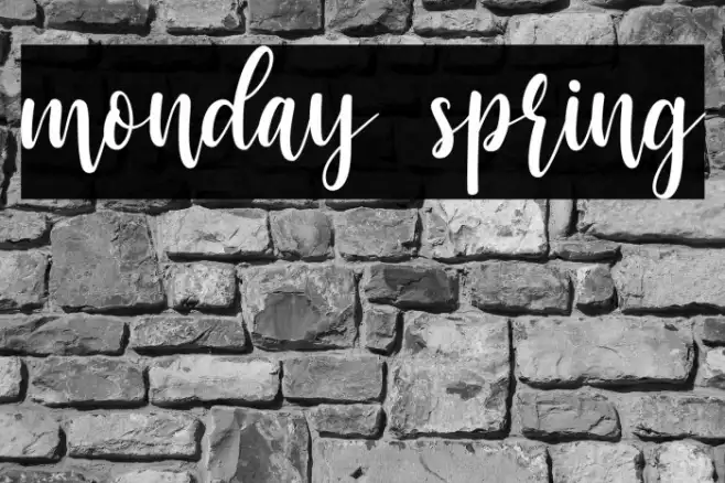 monday spring Example 1