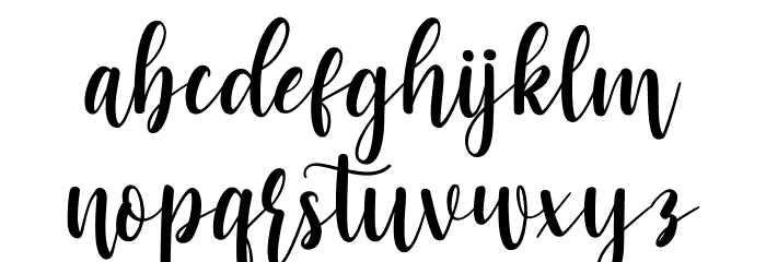 monday spring Font LOWERCASE