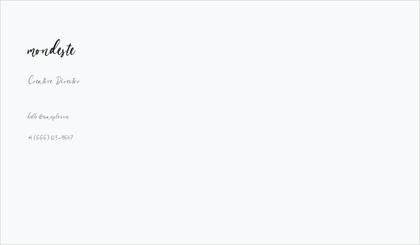 mondeste Business Card