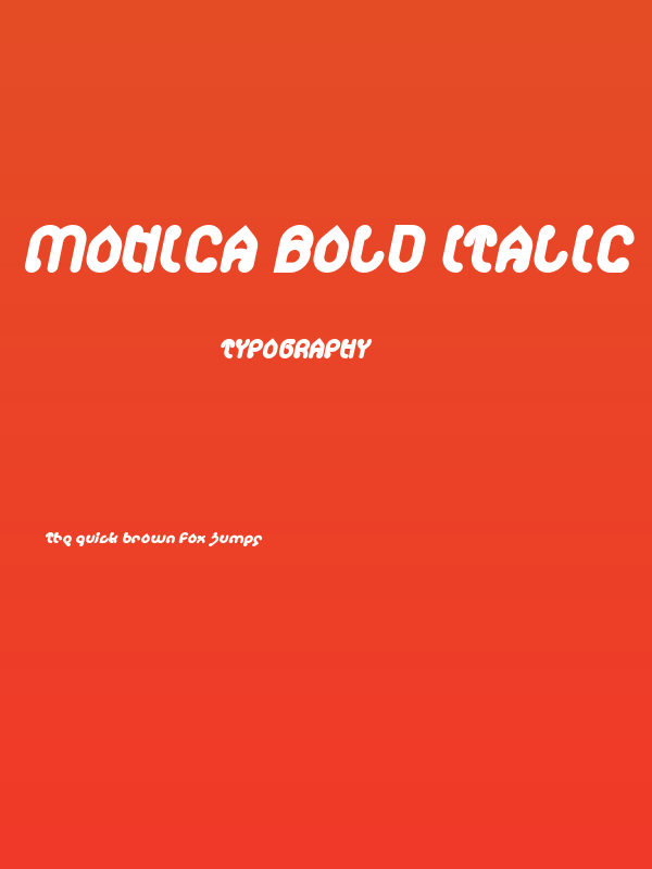 monica Bold Italic Poster
