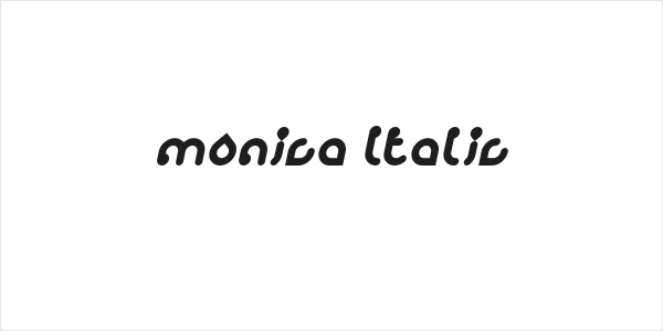 monica Italic Logo