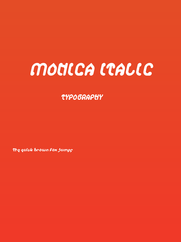 monica Italic Poster
