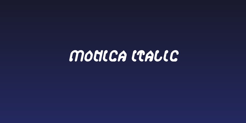 monica Italic Social Header