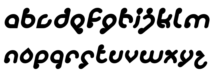 monica Italic Font LOWERCASE