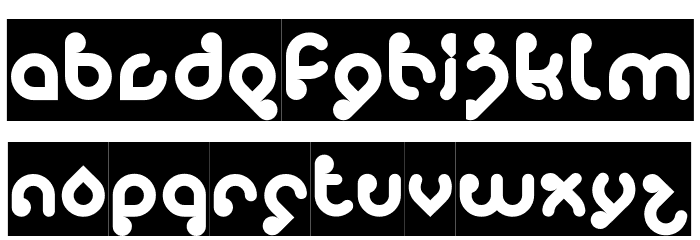 monica-inverse Font LOWERCASE