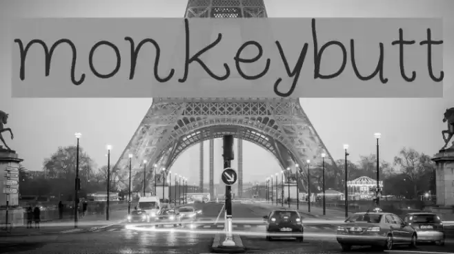 monkeybutt Font examples