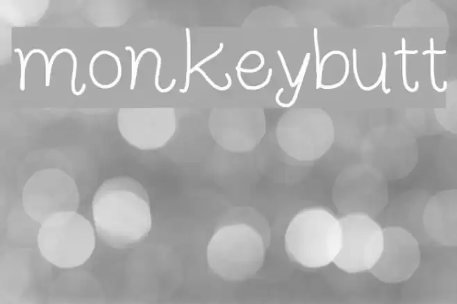 monkeybutt Font examples