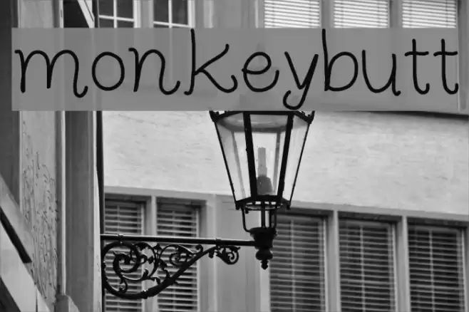 monkeybutt Font examples