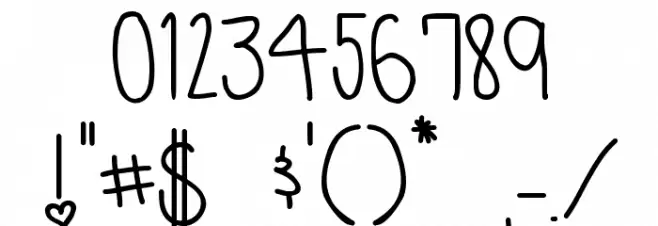 monkeys and bananas Font OTHER CHARS