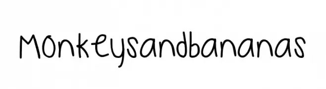 monkeys and bananas  font caratteri gratis