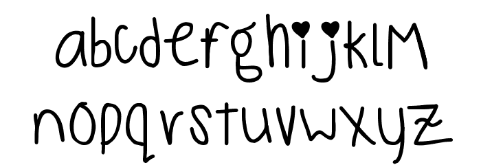 monkeys and bananas Font LOWERCASE