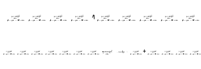 monmica demo Font OTHER CHARS