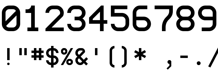 monoMMM_5 Font OTHER CHARS