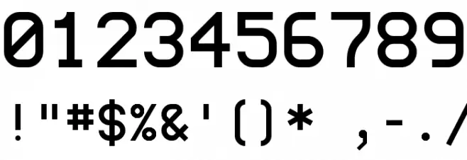 monoMMM_5 Font OTHER CHARS