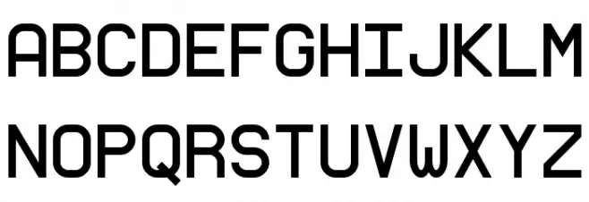 monoMMM_5 Schriftart Groß