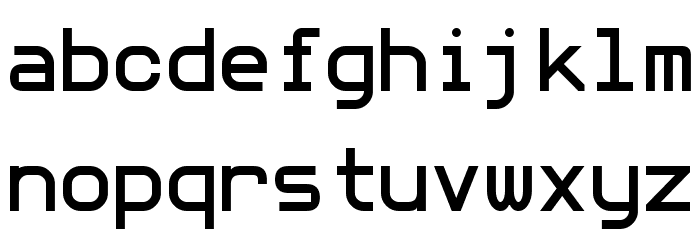 monoMMM_5 Font LOWERCASE