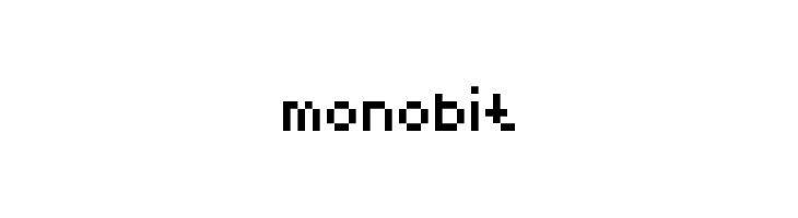 monobit  नि: शुल्क फ़ॉन्ट्स डाउनलोड