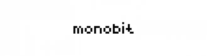 monobit  Frei Schriftart Herunterladen