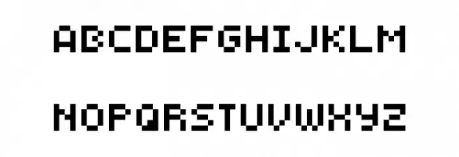 monobit 字体 大写