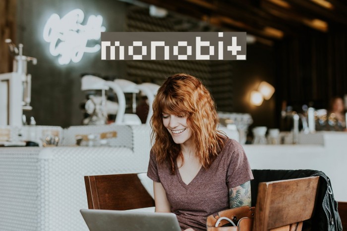 monobit Font examples