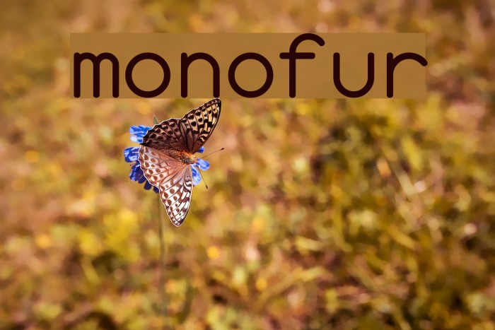 monofur Font examples