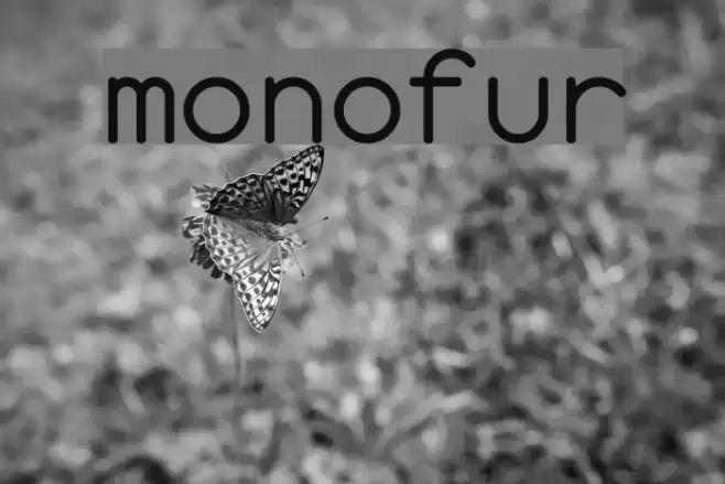 monofur Font examples