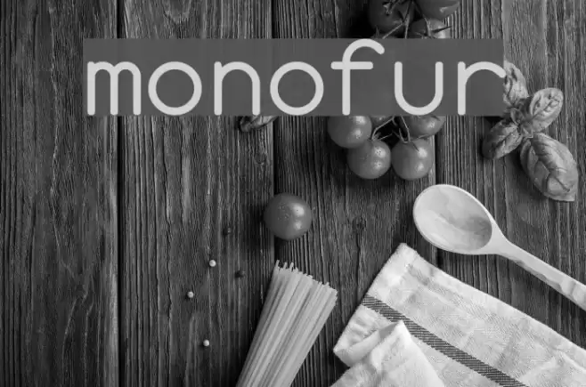 monofur Font examples