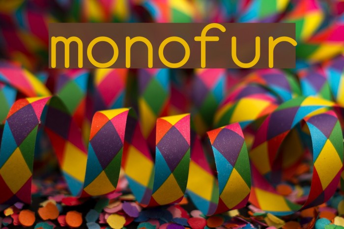 monofur Font examples