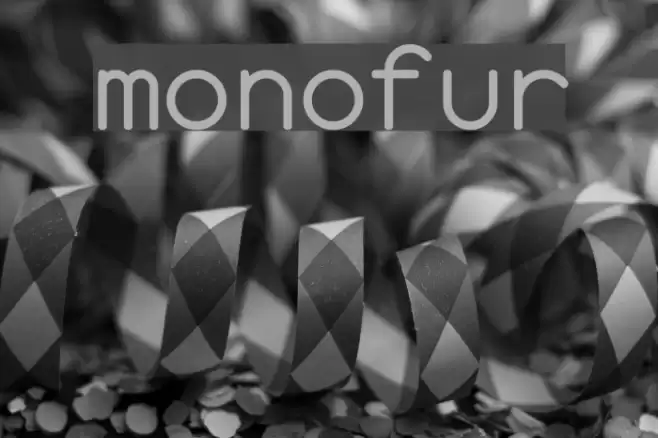 monofur Font examples