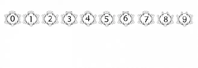 monogram sunflower Font Alte caractere