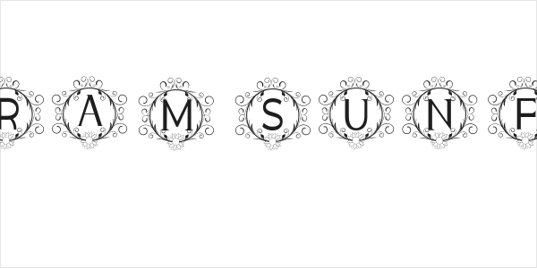 monogram sunflower Logo