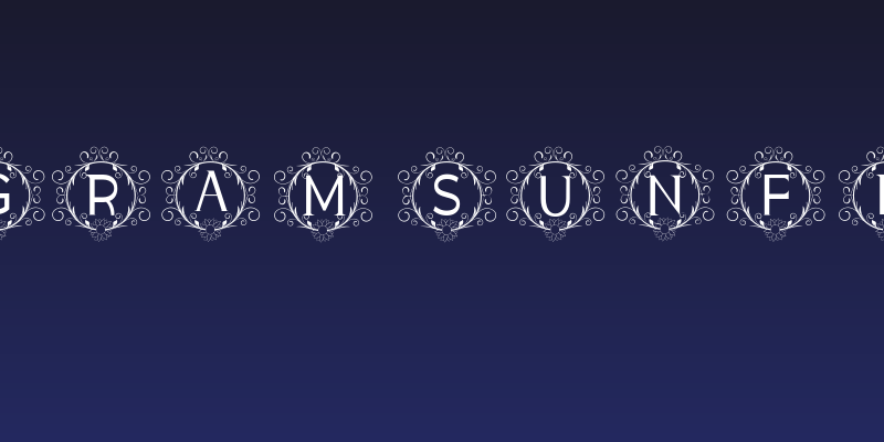 monogram sunflower Social Header