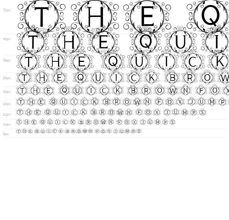 monogram sunflower Waterfall