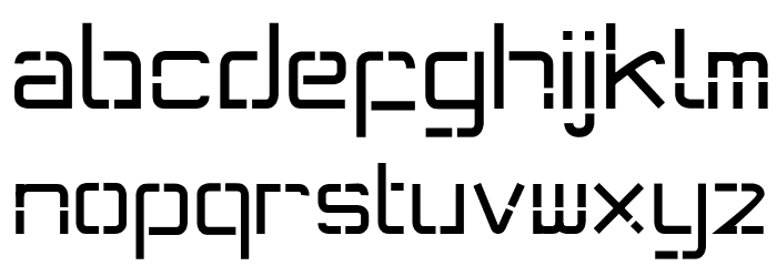 monolight Font LOWERCASE