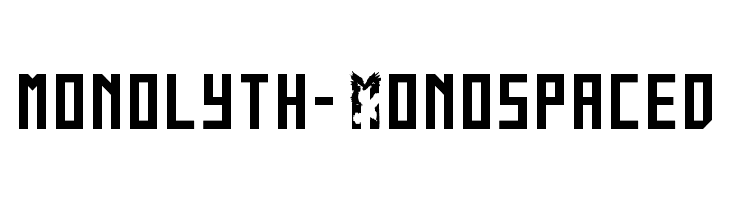 monolyth-Monospaced  font caratteri gratis