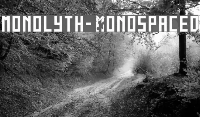 monolyth-Monospaced Font examples