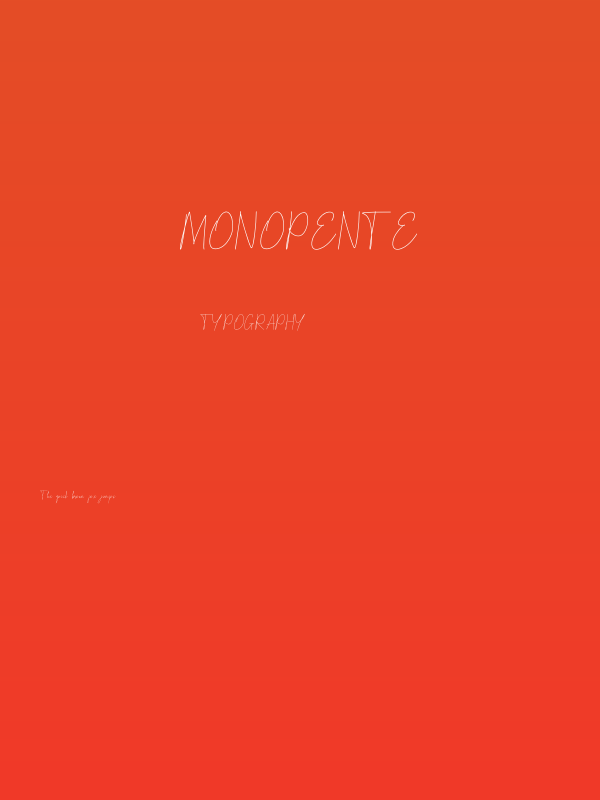 monopente Poster