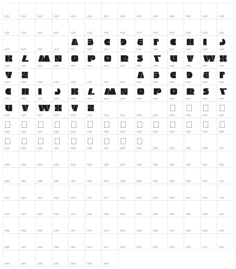 monster rock Character Map