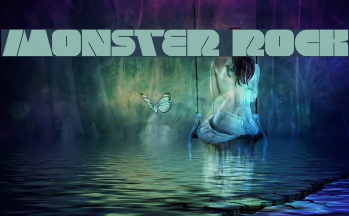 monster rock Font examples