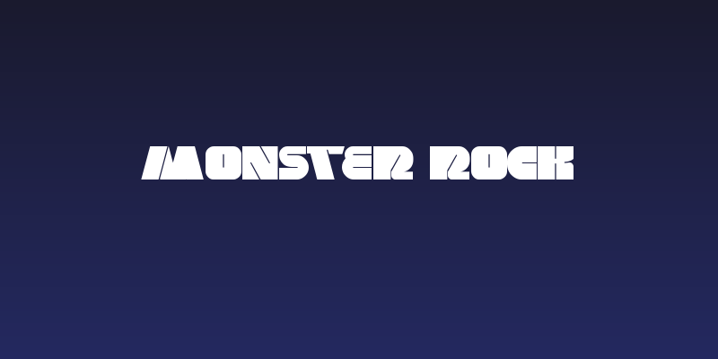 monster rock Social Header