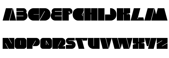 monster rock Font LOWERCASE