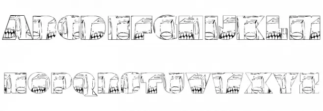 monsterboxes Schriftart Groß