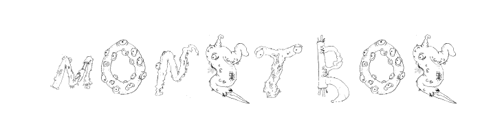 monstros  font caratteri gratis