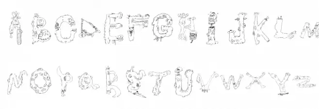 monstros Font LOWERCASE