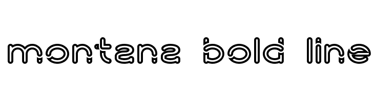montana bold line  font caratteri gratis