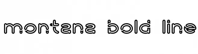 montana bold line  Frei Schriftart Herunterladen