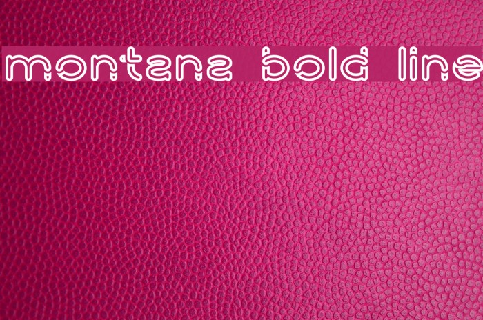 montana bold line Example 3